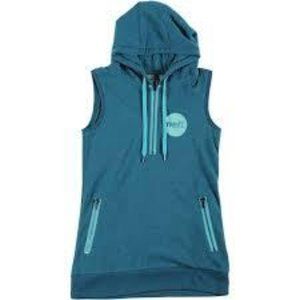 Neff Maddie Sleeveless Hoodie Blue/Aqua Size Small